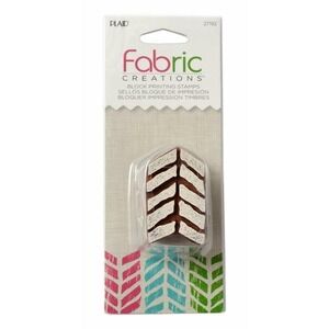 NEW Plaid Fabric Creations Block Printing Stamp 27192 Feather Arrow Nature Tribe